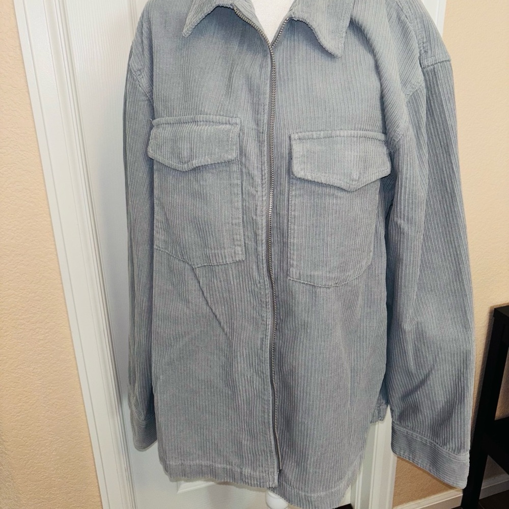 H&M Gray Corduroy Men's Shirt